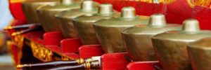 Gamelan percussion instruments